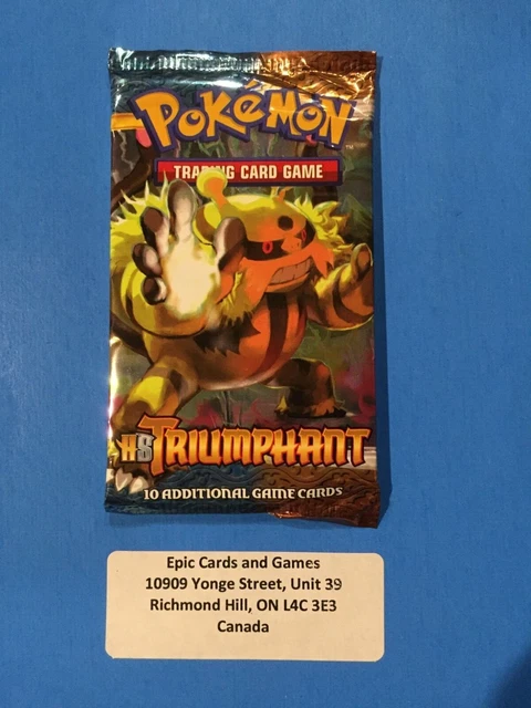 ( Heart Gold Soul Silver HS TRIUMPHANT ) - Booster Pack - NEW Sealed - Pokemon