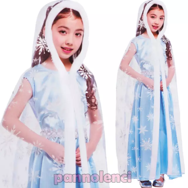 Costume principessa del ghiaccio regina delle nevi bambina - Karabu srls