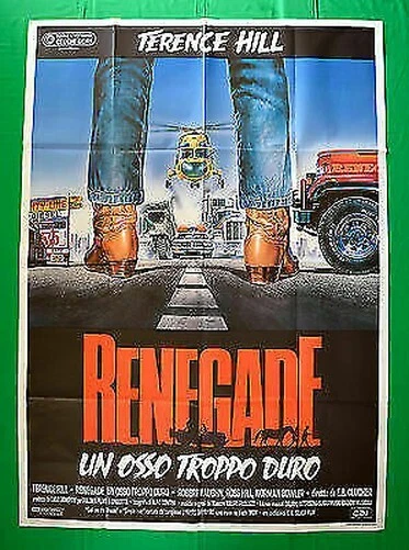 Manifesto Renegade Un OS Trop Duro Terence Hill Robert Vaughn Bowler M160