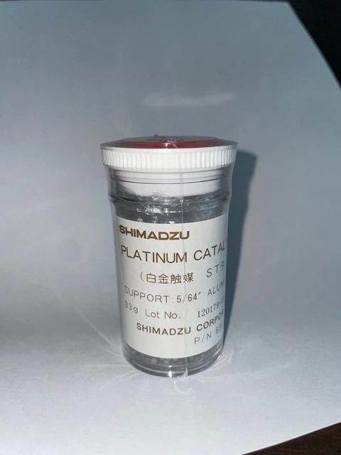 Shimadzu Platinum Catalyst 638-60116 Alumina Ball - New, Unopened 