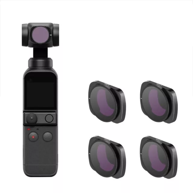 Pocket 2 Camera Nd Filters,multi Coated Lens Set of 4 (nd8, Nd16, Nd32）