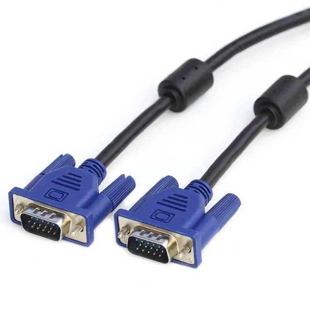 VGA Cable SVGA Monitor Cable M/M 3Ft Male to Male Computer LCD LED Cord 3 Ft