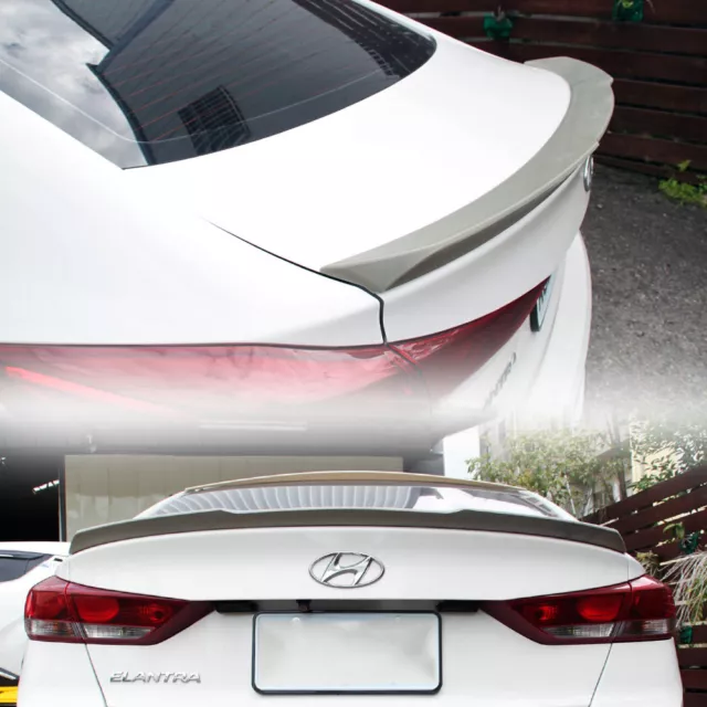 2018 LE Fit FOR Hyundai Elantra AD 6th Sedan Rear Trunk Spoiler OE ABS Painted 2