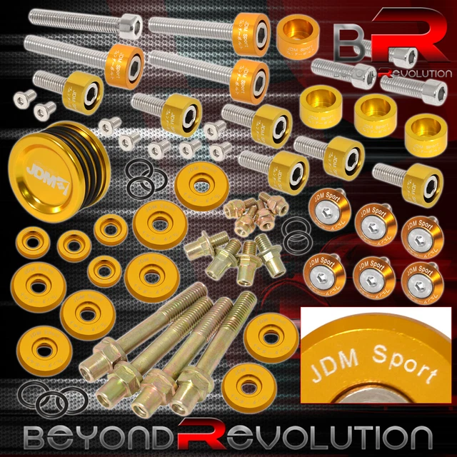 For HondaB16 B18 Cam Cap/Header/M6 Fender/Valve Cover Dress Up Washer Kit Gold
