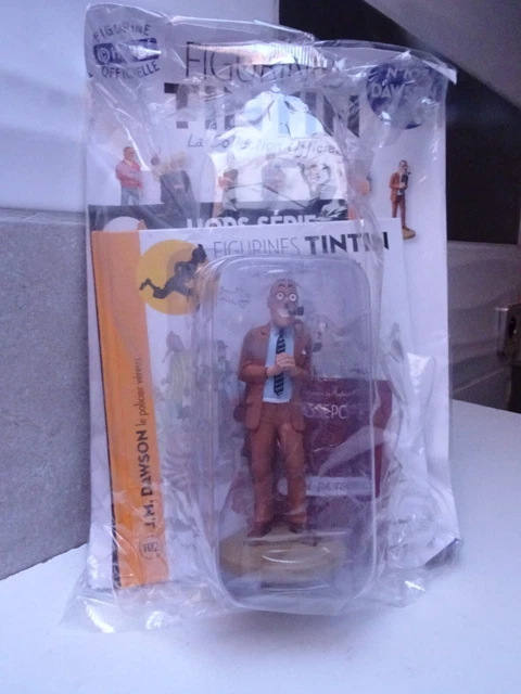 Figurine Tintin – J.M. Dawson N°102 – Collection Officielle, Résine (occasion)