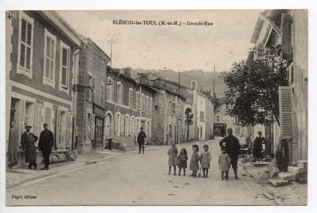BLENOD LES TOUL Meurthe et Moselle CPA 54 la grande rue