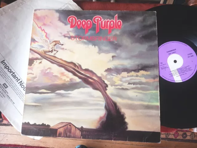 DEEP PURPLE   -      Stormbringer,      ORIGINAL 1974 UK LP / inner... NICE COPY