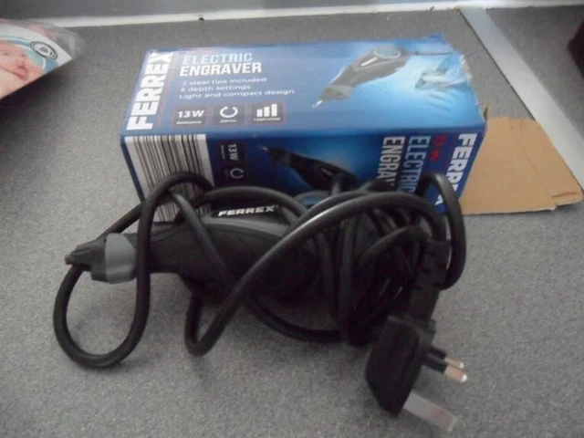 NEW IN BOX FERREX 13W ELECTRIC ENGRAVER Soft Grip NO Steel Tips inc EUR ...