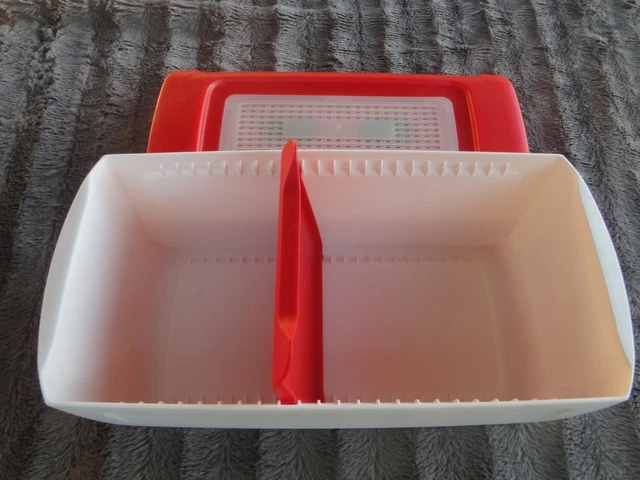 Marque Tupperware boîte pain brioche mie avec séparateur conservation