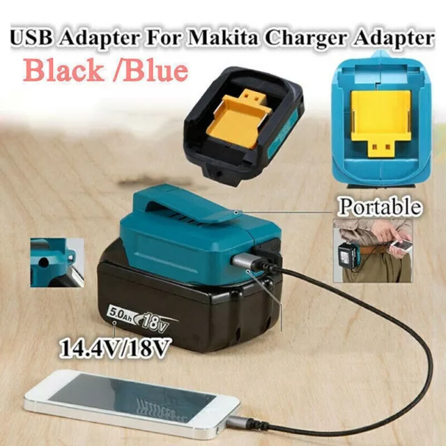 USB Ladeadapter Ladegerät für Makita BL1430 BL1830 ADP05 BL1850 14,4V 18V Akku+*