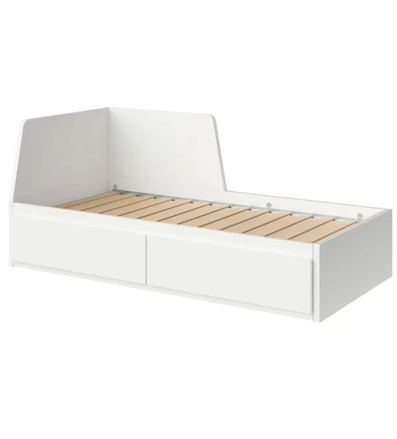 IKEA FLEKKE DAY bed frame With 2 drawers white Double Single King size