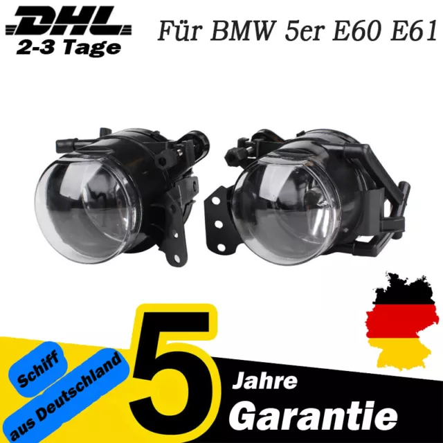 Nebelscheinwerfer Klarglas schwarz Für BMW 5er E60 E61 525i 530d 03-07 DE STOCK