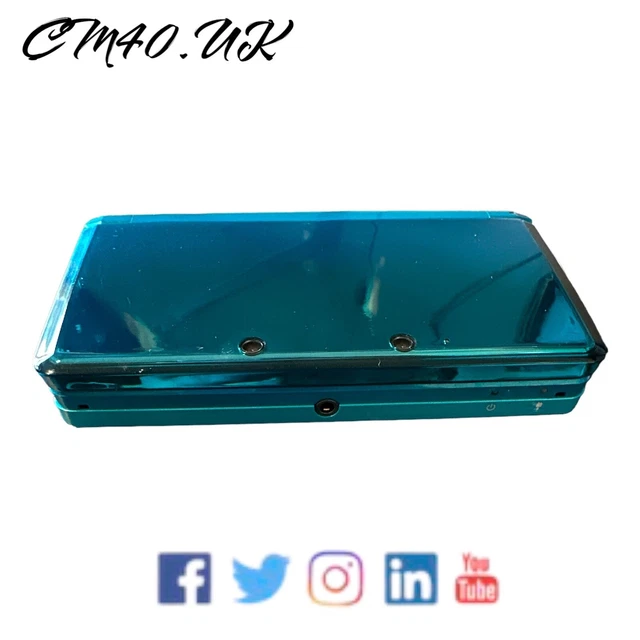 Console Nintendo 3DS Aqua Blue con luna del raccolto e scheda di memoria da 2 GB
