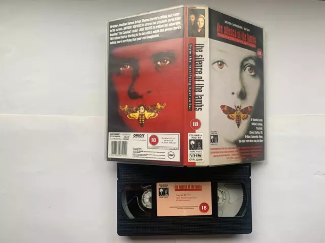 THE SILENCE OF The Lambs {1991, Vhs/Pal} Jodie Foster, Anthony Hopkins ...
