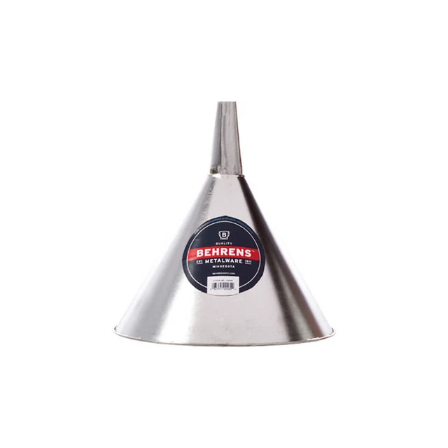 BEHRENS BF60 Funnel,3 qt.,9-1/4inH x x9-1/4inL PK 12