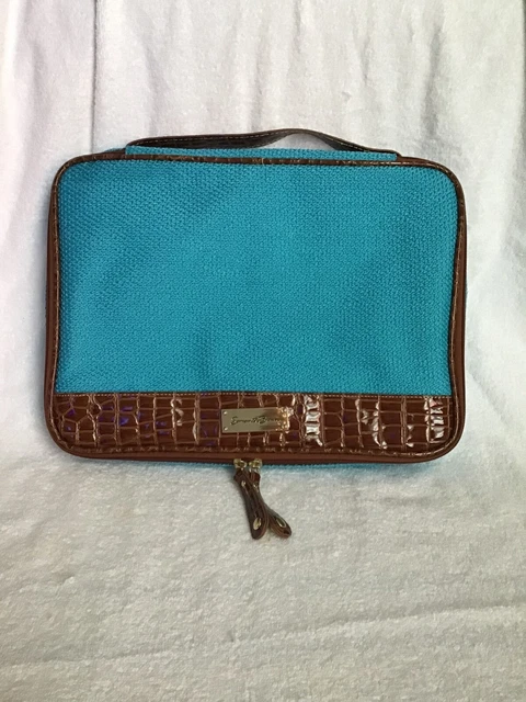 Samantha Brown Turquoise Croc Cosmetic/Toiletries Travel Bag