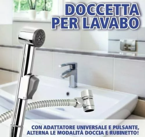 Kit Doccetta Per Lavabo - Doccetta Con Attacco Rubinetti Lavello/Bidet