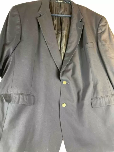Burberry's Sport Coat Blazer Jacket Men’s 56 Blue Executive Gold Buttons