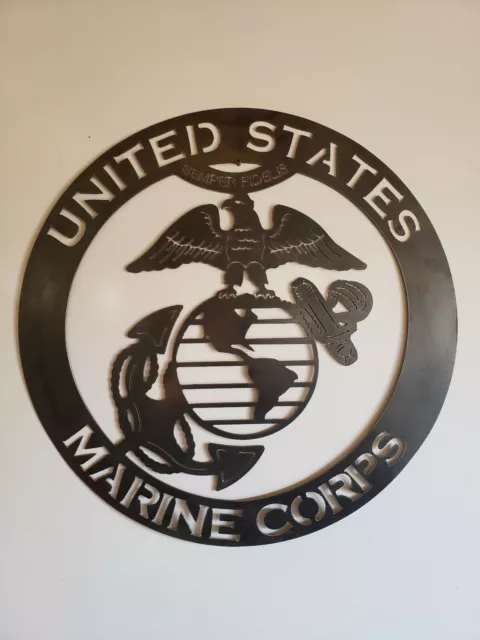 Panneau en métal marine des États-Unis découpe 24" x 24" découpe en métal LIVRAISON GRATUITE