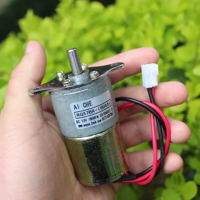 37MM DC 5V 6V 9V 12V 180RPM Slow Speed Large Torque Micro Full Metal Gear Motor