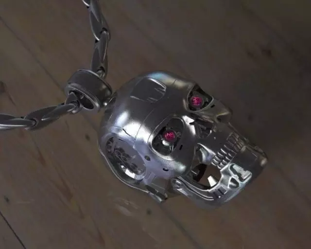 terminator 2 Arnold Schwarzenegger Robot Pendant Sterling Silver 925 original