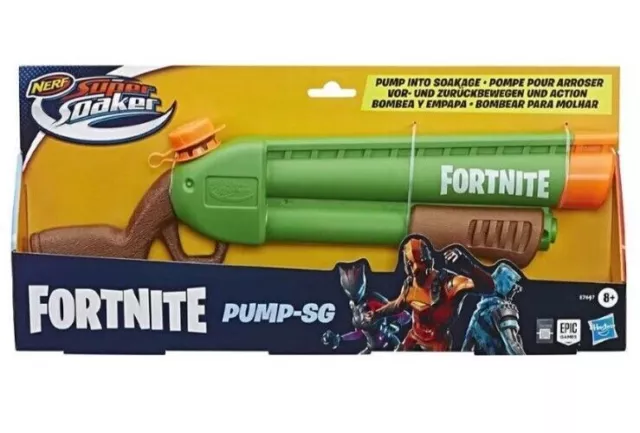 Nerf Super Soaker Fortnite Pump-SG Water Gun Blaster. ((9,264-67))