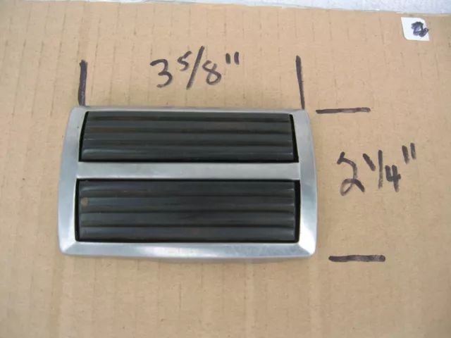 VINTAGE Ford Chevrolet GM Chrome and Rubber  Brake Pedal Pad RAT ROD OLD SCHOOL