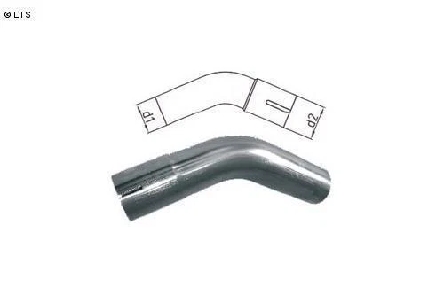 Fox Acciaio Universalrohrbogen 45° Dilatato d1 Ø 70mm Raggio 105mm