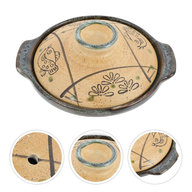 Keramik Topf Aus Keramik-Suppentopf Mit Deckel Ramen-Pfanne