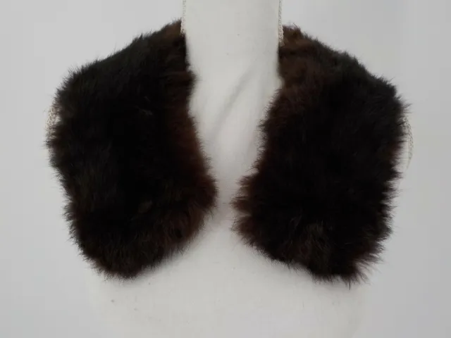 Luxury Mink? Real Fur Collar Hook & Eye Closure Lined Unisex Fashion Collar Only