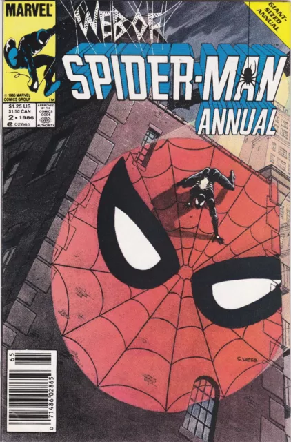 Web of Spider-Man Annual # 2 (1986, Marvel) Newsstand Edition; NM- (9.2)