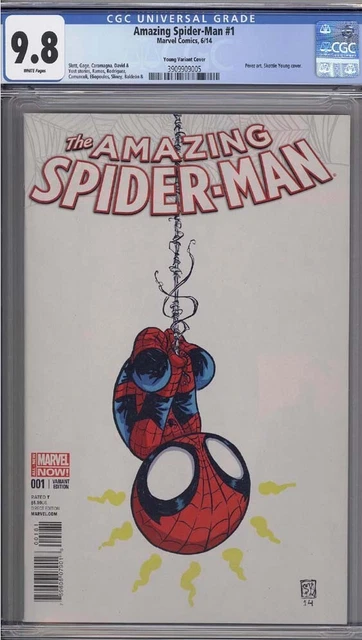 Amazing Spider-Man #1 (2014) Skottie Young Variant Cgc Graded 9.8