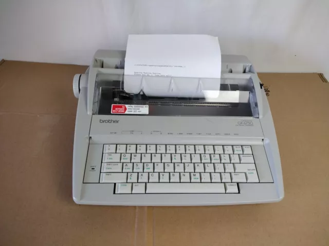 Brother Correctronic GX-6750 Daisy Wheel Electronic Typewriter Fully Functional.