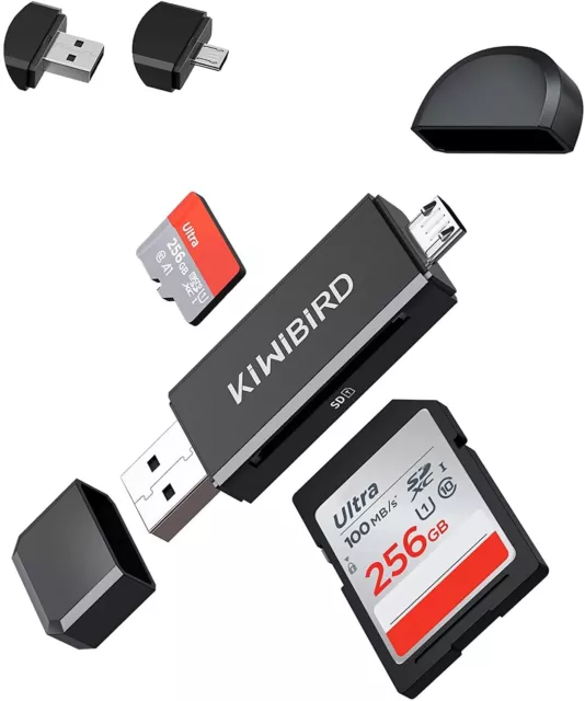 ADATTATORE LETTORE DI SCHEDE DI MEMORIA SD/Micro SD USB E MICRO USB OTG