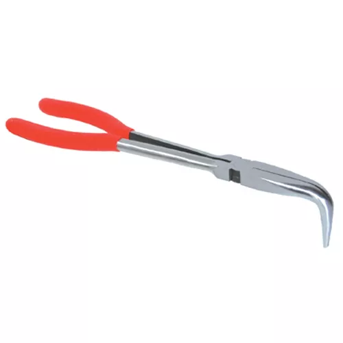 K Tool 51111 Needle Nose Pliers, 11" Long, Bent Nose, 90 Degree Offset