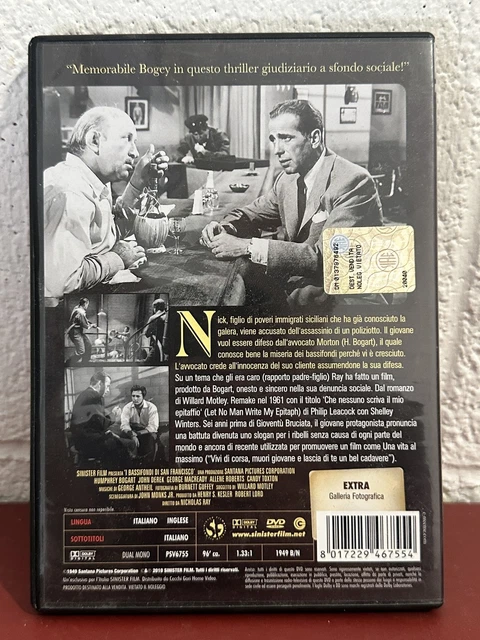 DVD I BASSIFONDI DI SAN FRANCISCO Nicholas Ray Bogar Noir D'Essai EUR ...