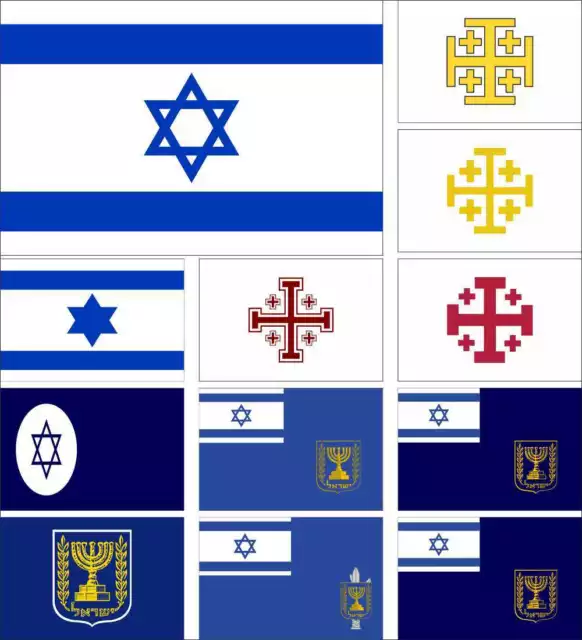 Israel Flag Jerusalem Kingdom Civil Knesset Prime Minister Defence