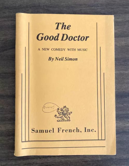 THE GOOD DOCTOR A New Comedy with Music by Neil SImon Play Script 1974