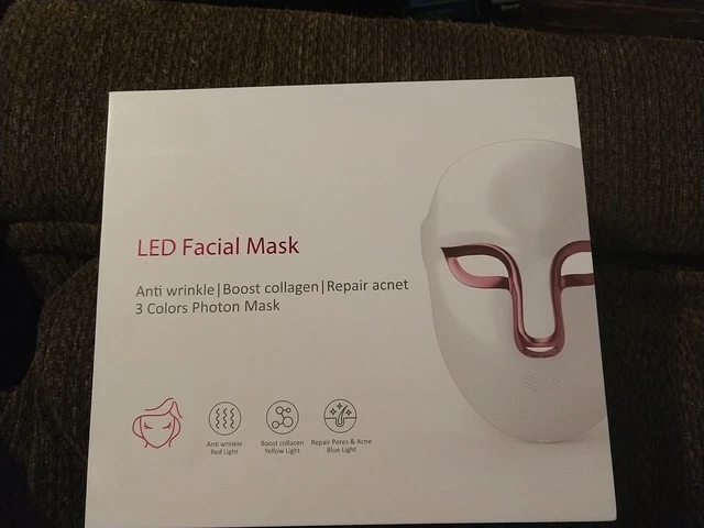 Máscara facial LED de fotón de 3 colores