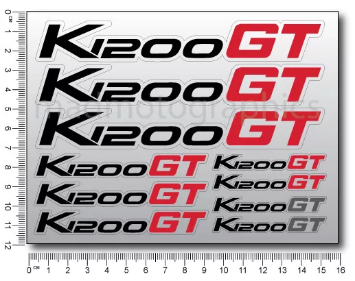 K1200GT Motorrad Aufkleber blatt Laminiert stickers bmw s1200 GT Motorsport 3