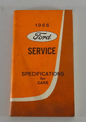 Tabelle libro Ford Mustang etc MJ 1966 Fairlane/MERCURY COMET.. Thunderbird 