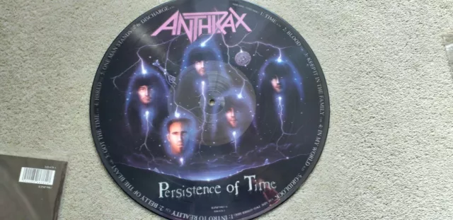 Anthrax persistence of time 1991 ILPSP9967-B picture disc vinyl LP.