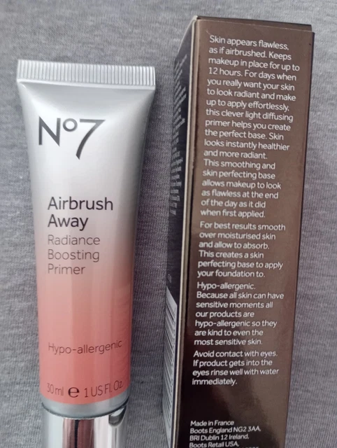 Botas No7 Aerógrafo Away Radiance Boosting Primer 30 ml Sellado