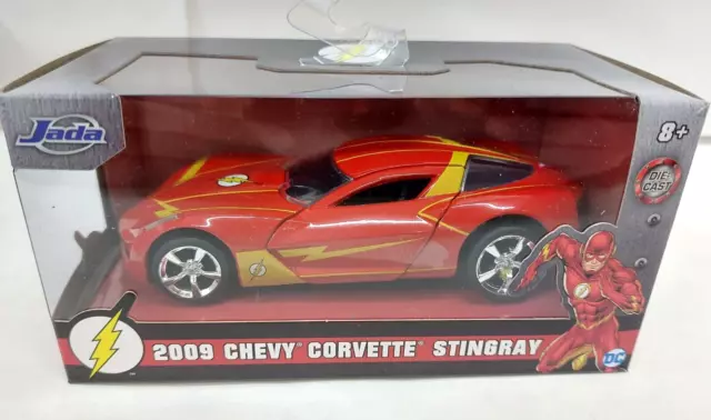 DC Comics Chevy Corvette Stingray "The Flash" 2009 1/32 JADA "31610" Neuf