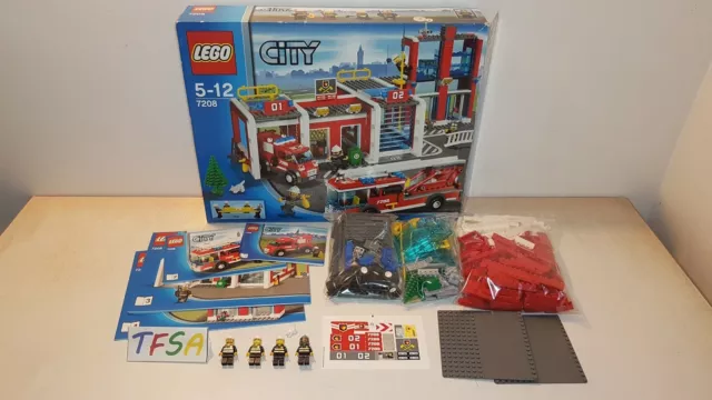 LEGO City 7208 pas cher, La caserne des pompiers