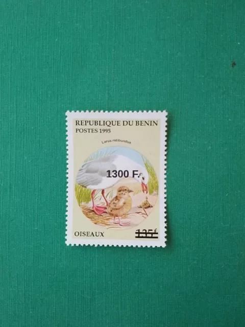Bénin surchargé overprint 1300f sur 135f MNH neuf Oiseau SANS Colis Postaux