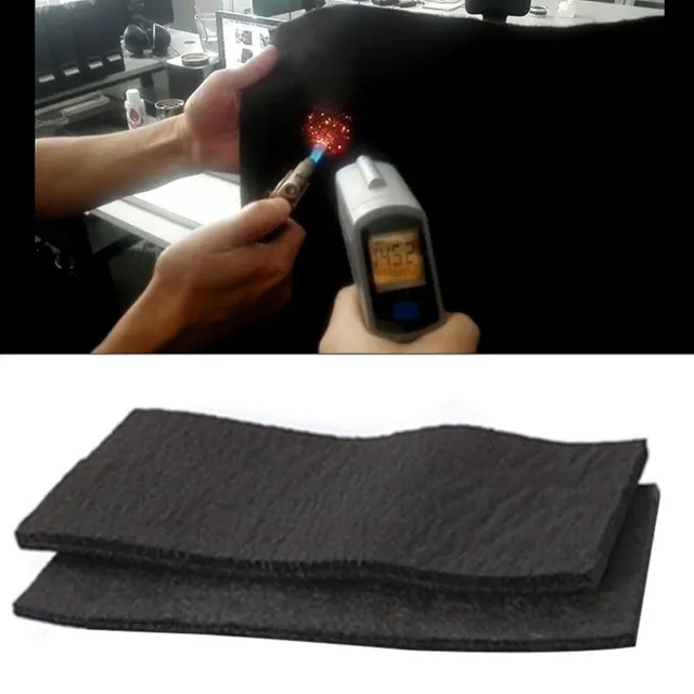 1pcs Carbon Fiber Welding Blanket Torch Shield Plumbing Heat Sink Slag Fire/car.