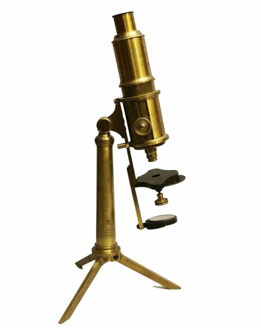 Compound Dutch Microscope And Accessories,  C. 1790, Modified During The 1830s