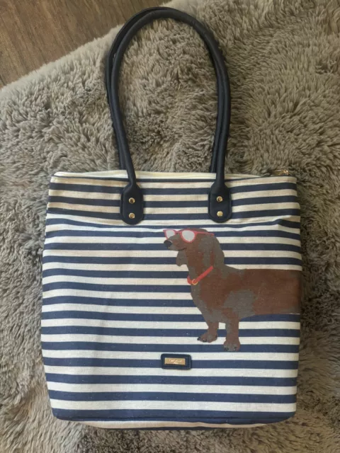 Handtasche Dackel Maritim NEU Geschenkidee Teckel Dachshund