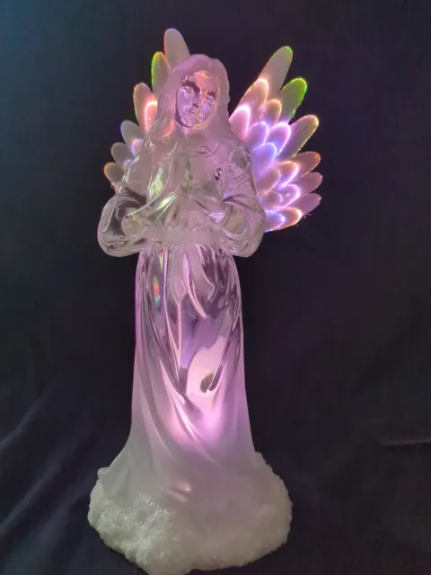 Avon Holiday Treasures Glowing Fiber Optic Angel 11.75'' H 2002 Lights Christmas 2